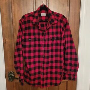 Men's Jachs Red and Black Flannel Shirt- Size XL